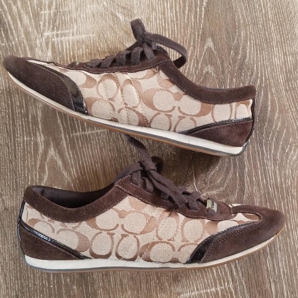 Coach Shoes - Coach Dillion classic brown joggers size 9